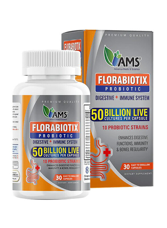 

AMS Florabiotix Probiotic 50 Billion Capsules, 30 Capsules