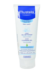 Mustela 200ml 2-in-1 Hair & Body Cleansing Gel, White