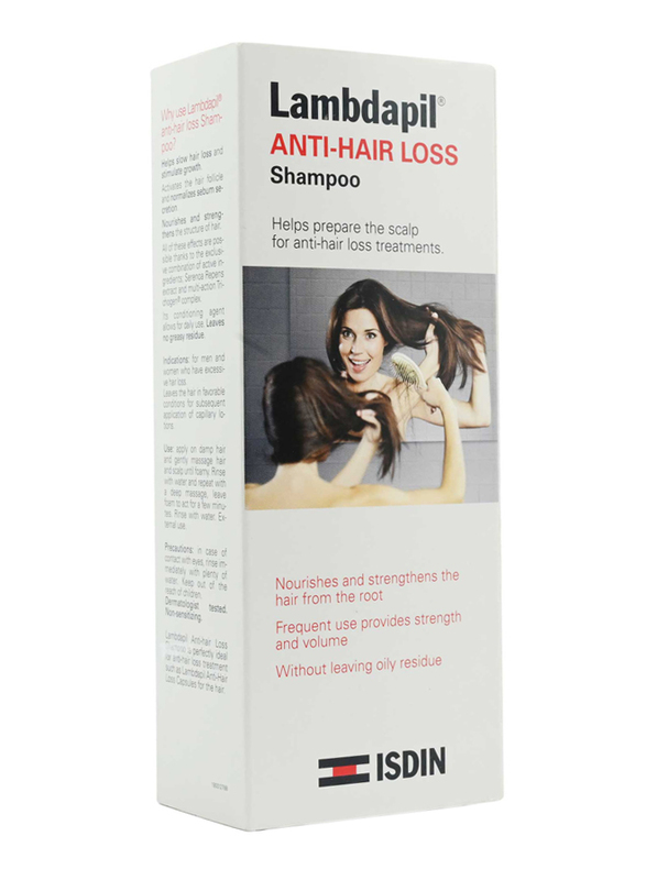 Isdin Lambdapil Anti-hair Loss Shampoo for Damaged Hair, 200ml