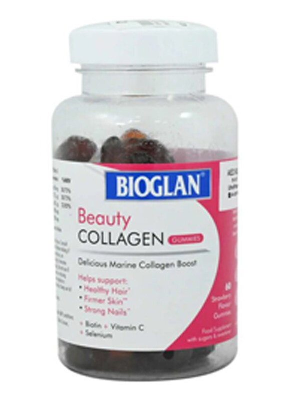 

Bioglan Strawberry Collagen Food Supplement, 60 Gummies