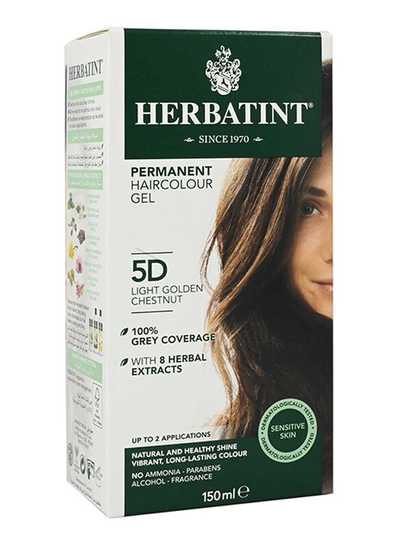 

Herbatint 5D Permanent Hair Color, 150ml, Light Golden Chestnut