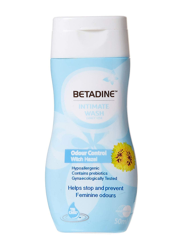 Betadine Odour Control Intimate Wash, Blue, 50ml