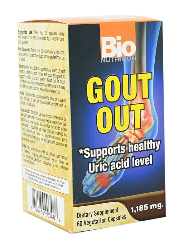

Bio Nutrition Gout Out Dietary Supplement, 60 Capsules