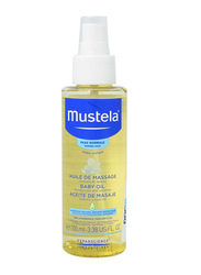 Mustela 100ml Baby Massage Oil, Yellow