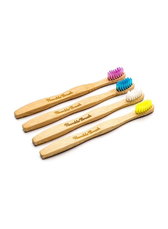 The Humble Co Bamboo Toothbrush, 4 Pieces