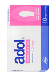 Adol Paracetamol, 125mg, 10 Suppositories