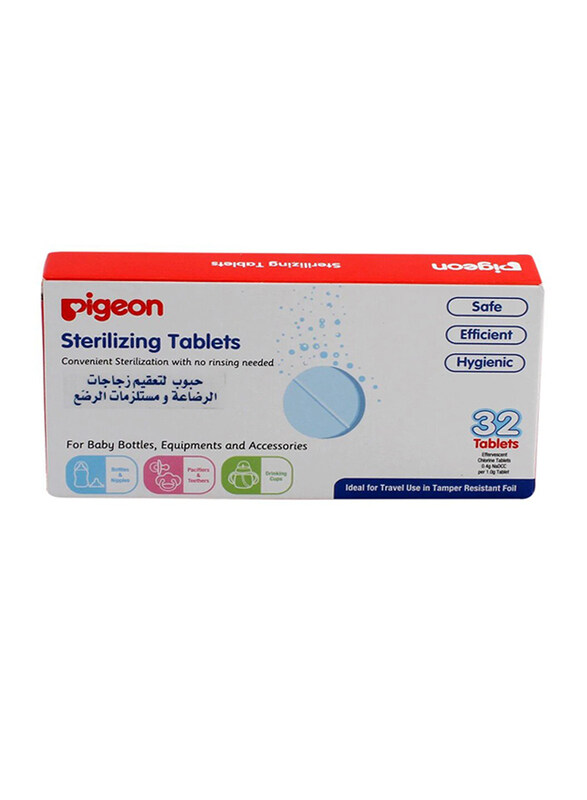 

Pigeon 32-Pieces Sterilizing Tablets for Babies