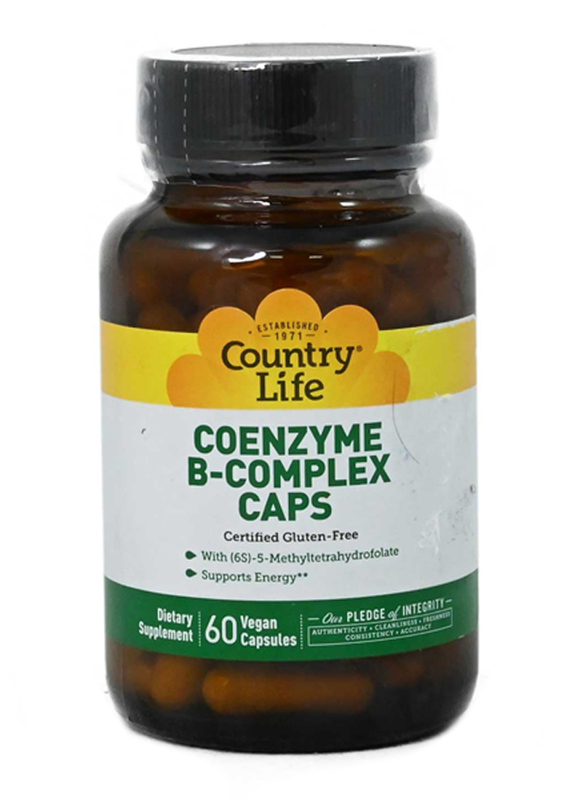 Country Life Coenzyme B Complex Dietary Supplement, 60 Capsules