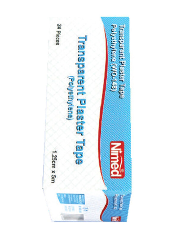 

Nimed Transparent Plaster Tape, 24 Pieces