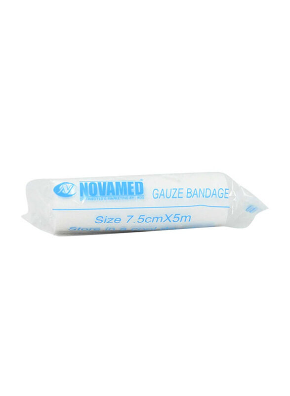 

Novamed Gauze Bandage, 7.5cm x 5m