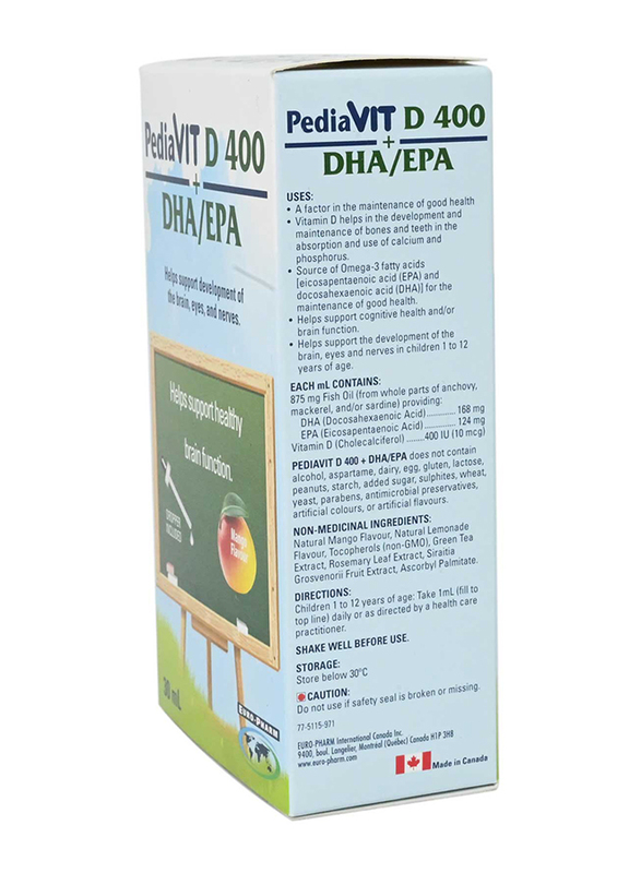 Pediavit D400iu + DHA/EPA Drops, 30ml