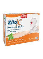 Zilox Nasal Congestion Lozenge, 24 Lozenges