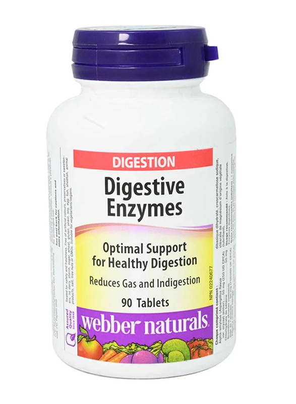 

Webber Naturals Digestive Enzymes Tablets, 90 Tablets