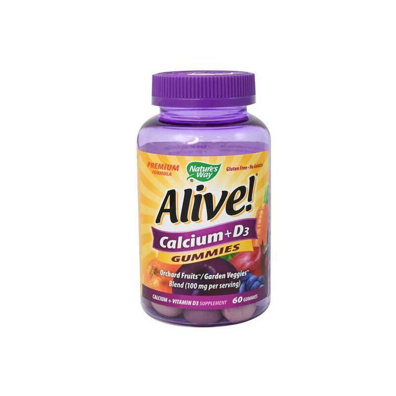 

Alive Calcium + D3 Gummies, 60 Gummies