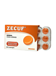 Zecuf Herbal Cough Lozenges Orange Flavour, 24 Lozenges