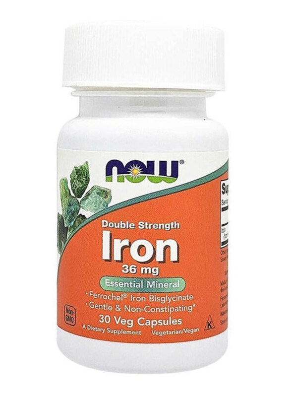 

Now Double Strength Iron 36mg Capsules, 30 Capsules
