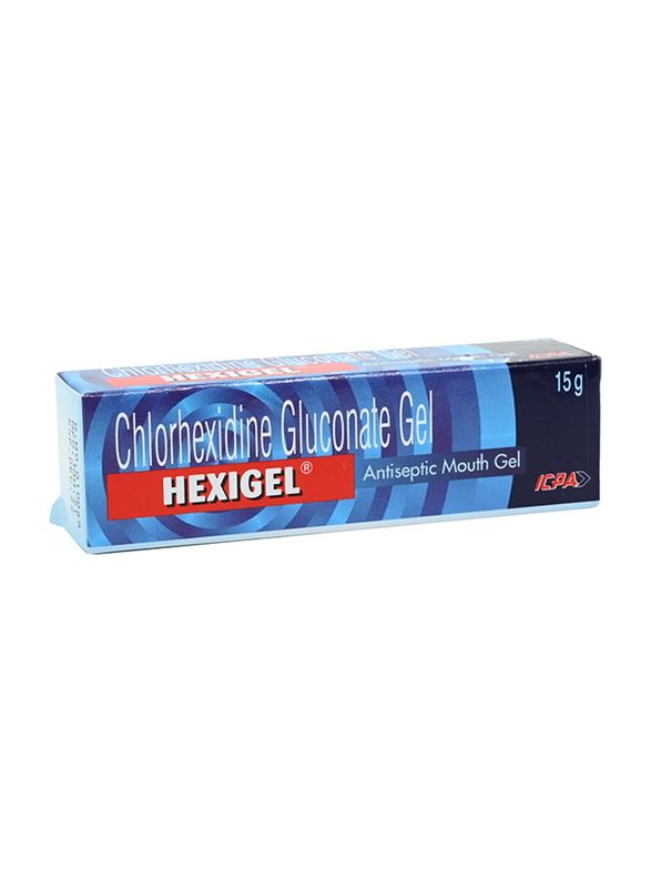 Hexigel Antiseptic Mouth Gel, Blue, 15gm