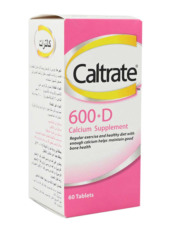 

Caltrate 600+Vit D Calcium Supplement, 60 Tablets