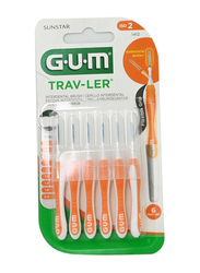 Gum Proxa Travel Interdent Brush, 0.9mm, 6 Pieces