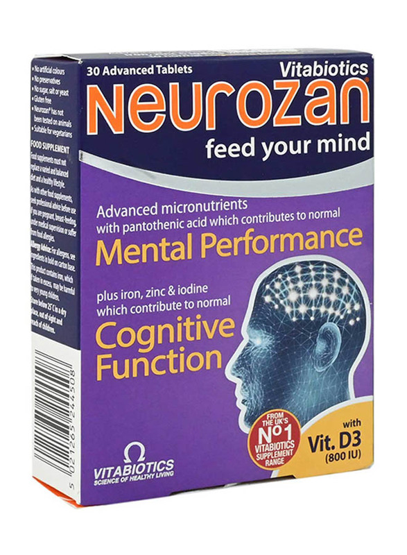 Vitabiotics Neurozan Capsules, 30 Capsules