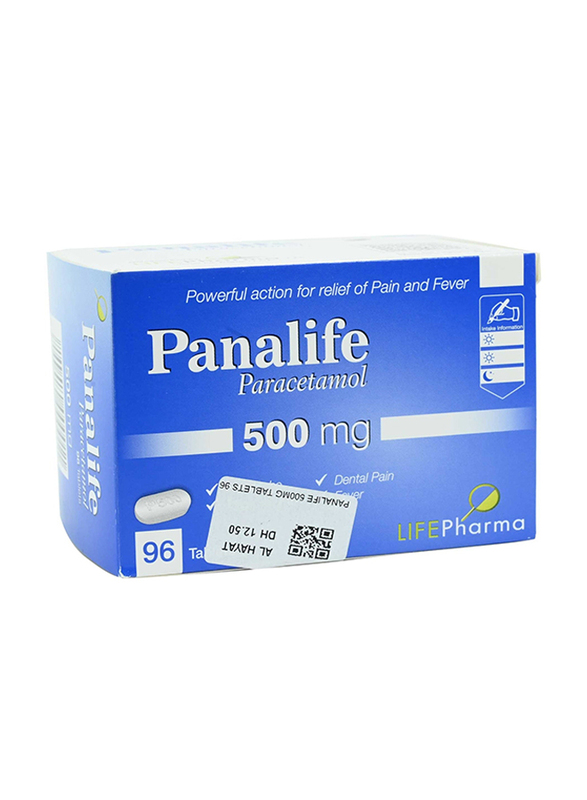 Panalife Paracetamol, 500mg, 96 Tablets