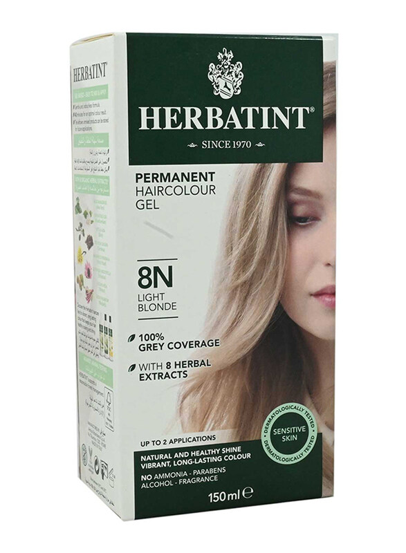 

Herbatint Permanent Hair Colour Gel, 150ml, 8N Light Blonde