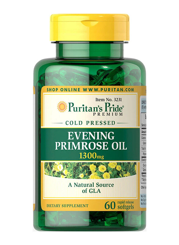 

Puritan's Pride Evening Primrose Oil 1300mg Supplement, 60 Softgels