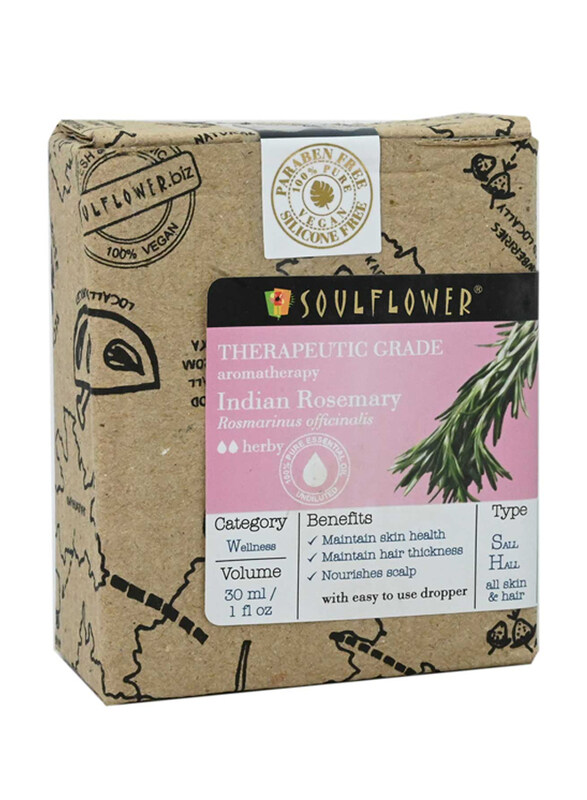 

Soulflower Rosemary Essential Oil, 30ml
