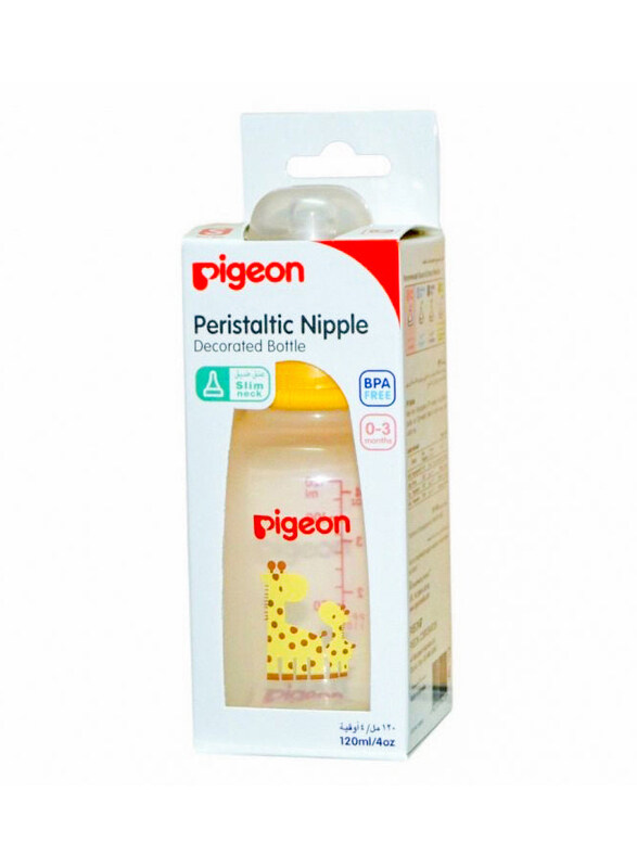 

Pigeon Animals Decorated Plastic Bottle, 120ml, Yellow