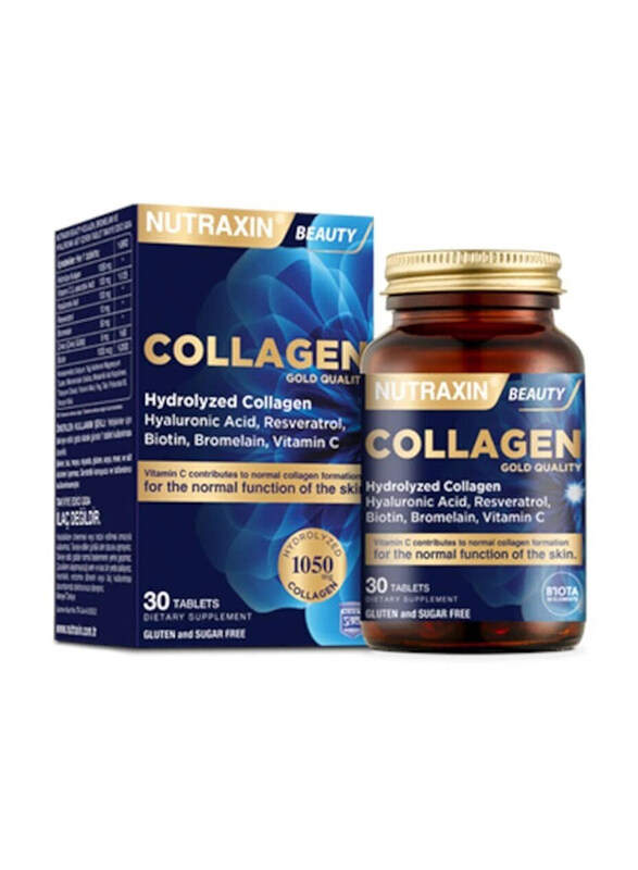 

Nutraxin Beauty Collagen Gold Quality Dietary Supplement, 30 Tablets