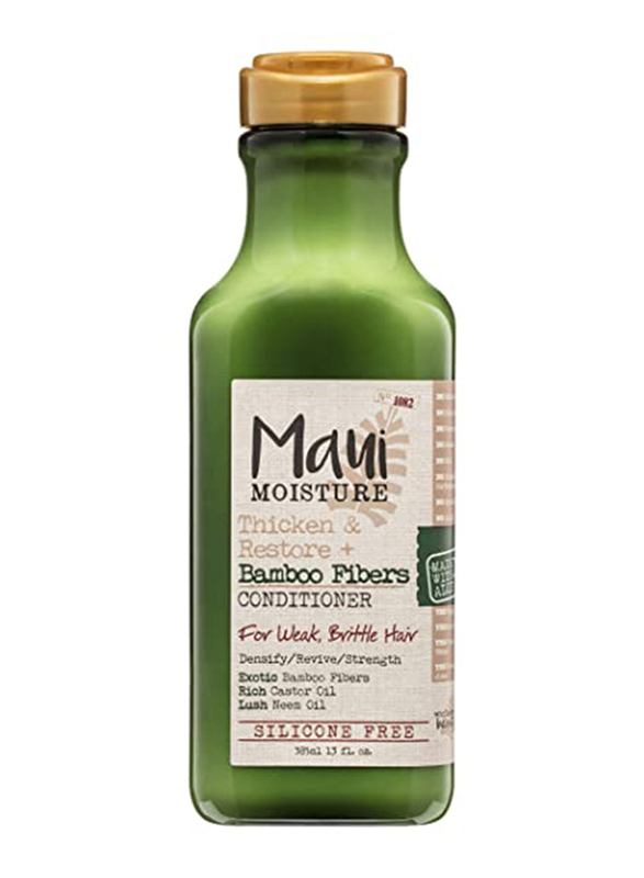 

Maui Moisture Thicken & Restore & Bamboo Fibres Conditioner for Weak Brittle Hair, 385ml