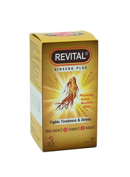 Revital Ginseng Plus Fights Tiredness & Stress, 30 Capsules