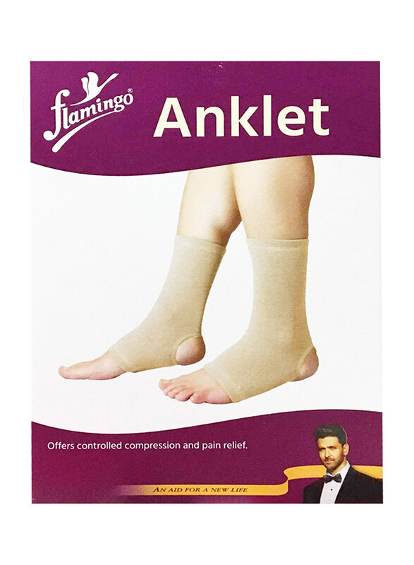 

Flamingo Anklet Support, Medium, Light Brown