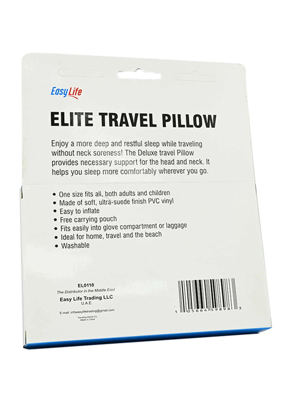 Easy Life Elite Travel Pillow, Grey
