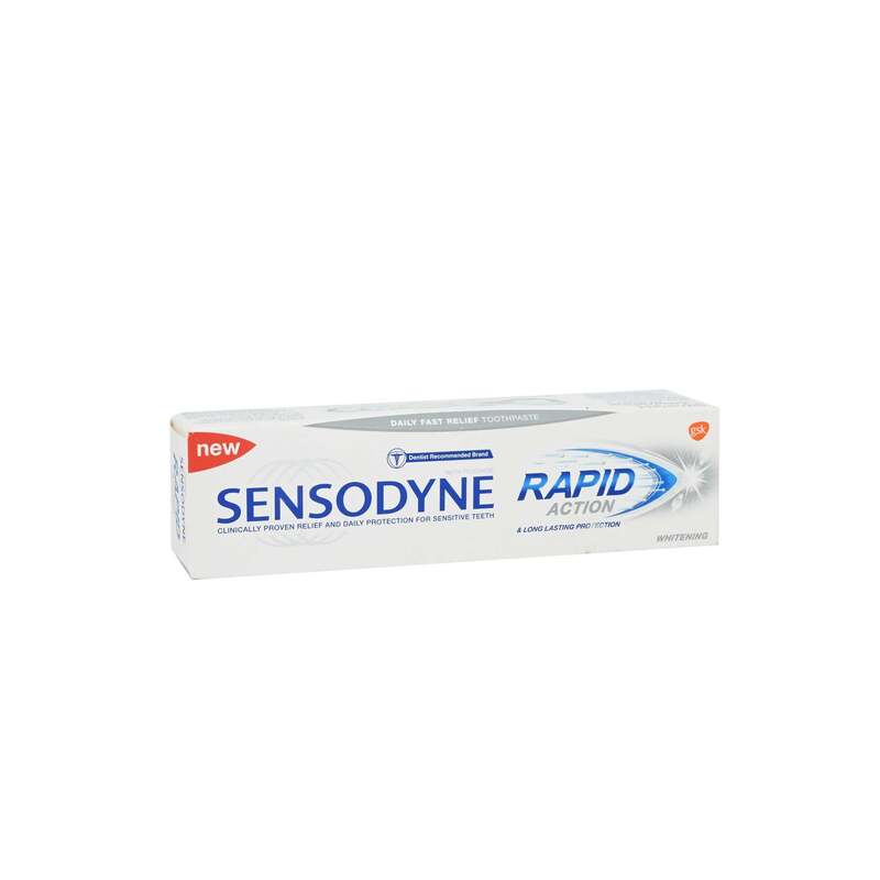 Sensodyne Rapid Action Whitening Toothpaste, 75ml