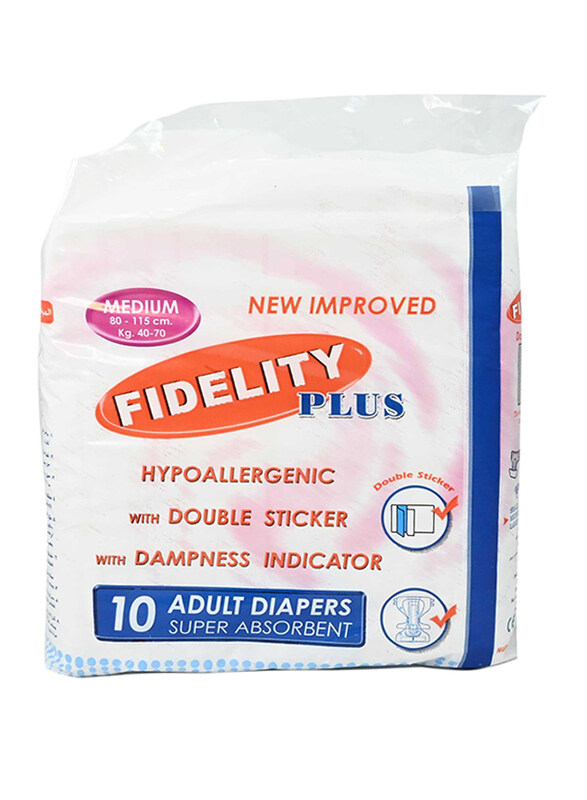 

Fidelity Adult Diapers, 10 Count x Medium