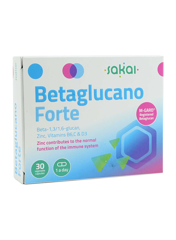 

Sakai Betaglucano Forte, 30 Vegetable Capsules
