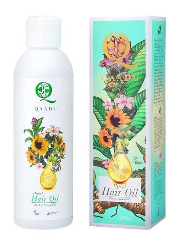 

Qaadu Herbal Hair Oil for All Hair Types, 200ml