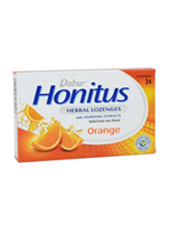 

Dabur Honitus Orange Herbal Lozenges, 24 Lozenges