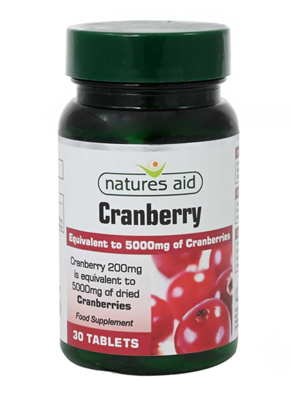 Natures Aid Cranberry Food Supplement, 5000mg, 30 Tablets