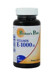 Puritans Pride Vitamin E Dietary Supplement, 1000 IU, 50 Capsules