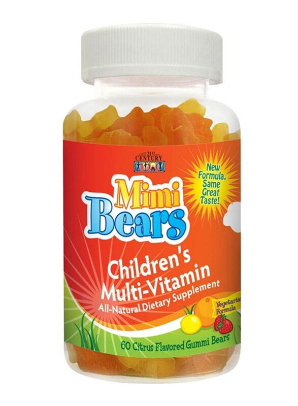 

21St Century Citrus Flavor Mimi Bears Childrens Multivitamin Dietary Supplements, 60 Gummies