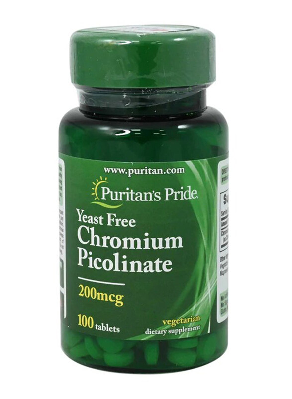 

Puritans Pride Puritan's Pride Chromium Picolinate Dietary Supplement, 200mcg, 100 Tablets