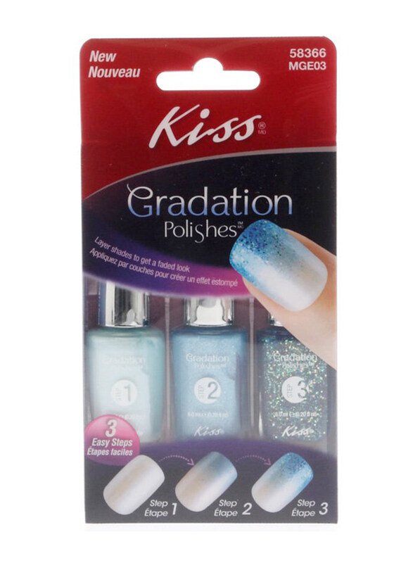 

Kiss Gradation Nail Polishes, MGE03, Multicolour