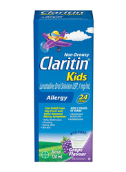 Claritin Kids Allergy Grape Syrup, 120ml