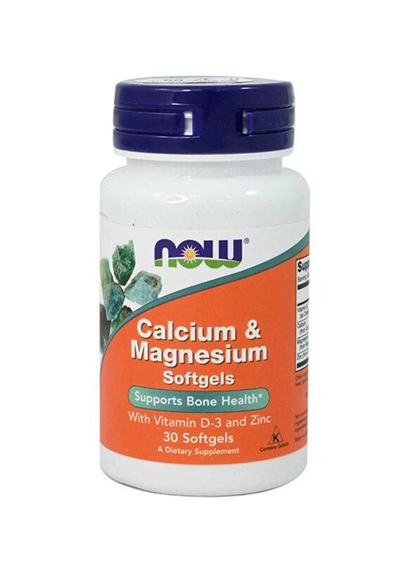 

Now Calcium and Magnesium Dietary Supplement, 30 Softgels