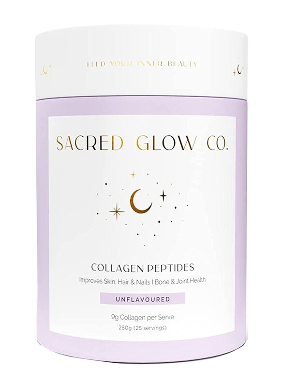 

Sacred Glow Collagen Peptides Hydrolysed Bovine, 25 Servings, 250gm
