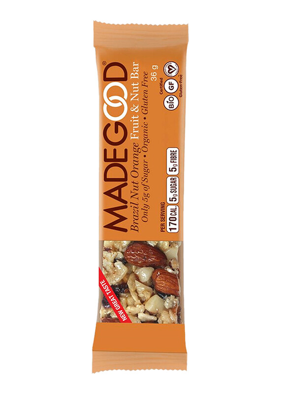 

Made Good Orange Raw Fruit & Nut Bar, 36g