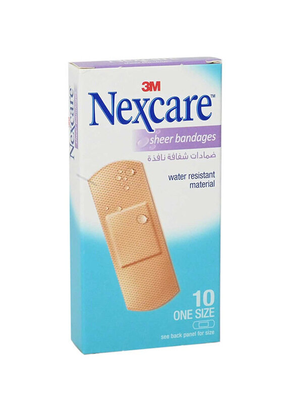 

3M Nexcare Sheer Bandages, 25 x 72mm, 10 Pieces