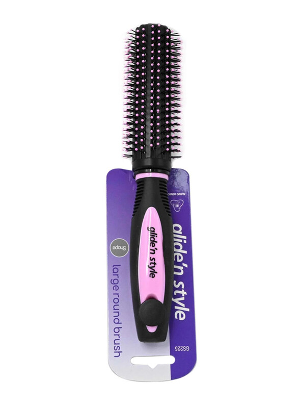 

Glide N Style Glide'n Style Large Round Brush, GS225, Pink/Black